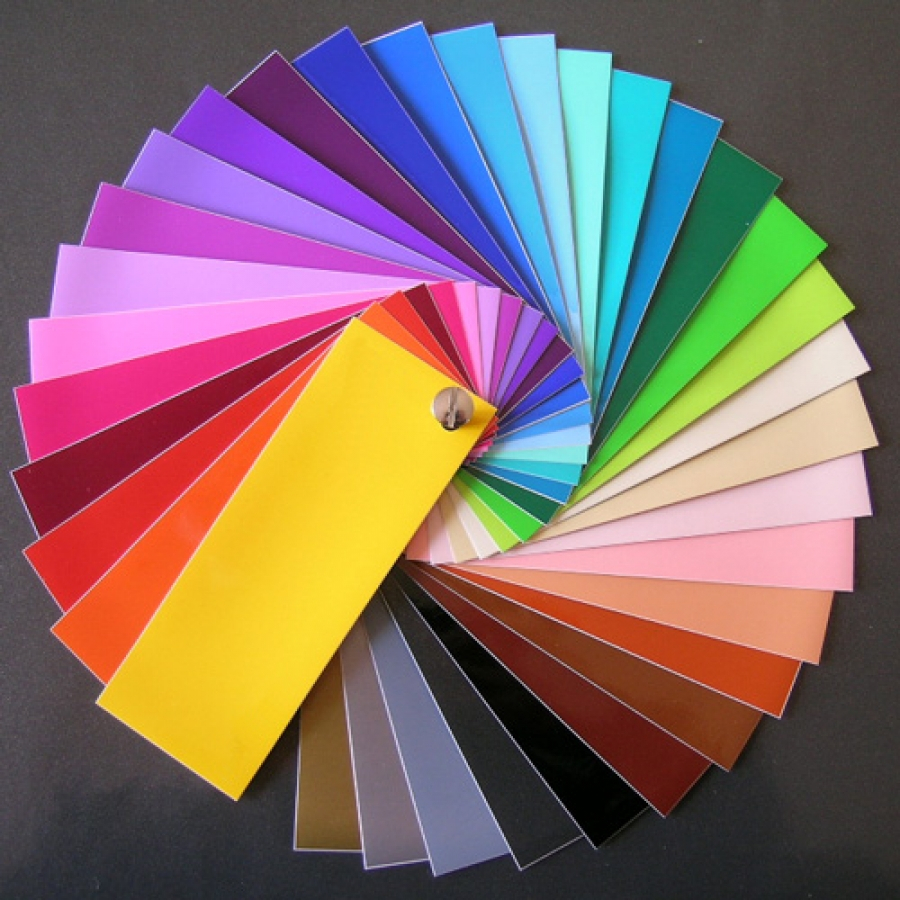 Large palette de couleurs